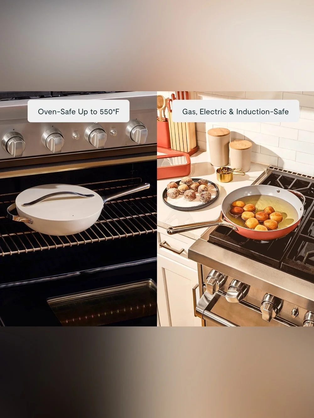 NEW $145 Caraway Stir Fry Pan 12” Wok-Inspired Non-Stick Ceramic Pan